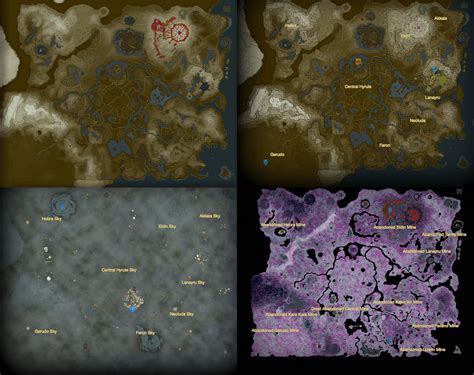 tears of the kingdom map size comparison